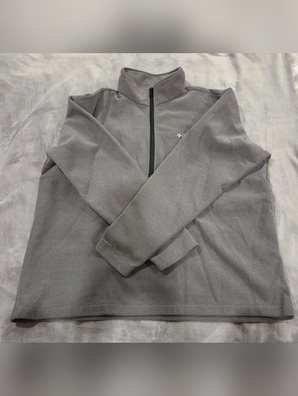 Columbia Men's Gray Half-Zip Omni heat Jacket